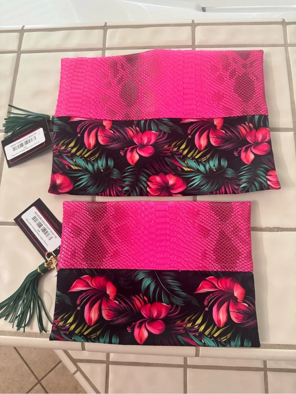 Makeup Junkie Two Faced Electric Pink Copperazzi and Tropics Hibiscus Print Set